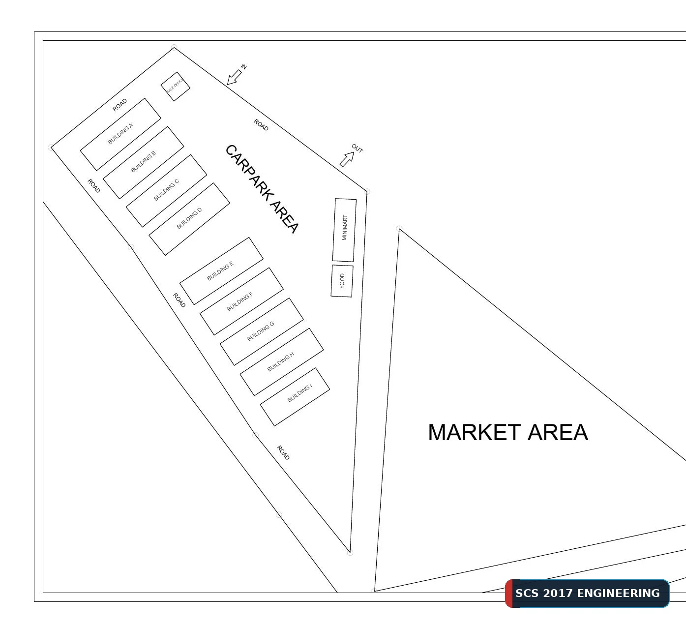 ผังตลาดสด Fresh Market และโซนร้านค้า โครงการหนองใหญ่ ชลบุรี